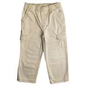 3/$15 Arizona Jean Company Boys Tan 100% Cotton Cargo Pants Size 7